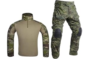 EMERSONGEAR Gen3 Uniform,Military Painball Suit,Army Airsoft Combat BDU Pants Shirts with Knee Pads