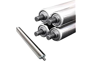 KGBNYSS Heavy Duty Galvanized Stainless Steel Rollers, 5 Pack Industrial Stainless Steel Replacement Rollers for Material Han
