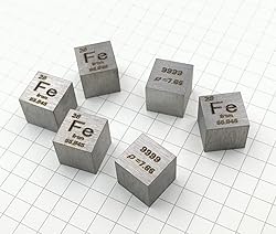 Iron Cube - 10mm Pure Metal Element Cubes - Laser