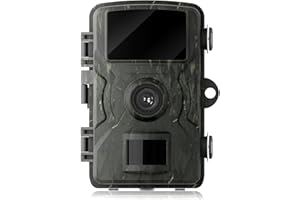 Wolfeevo Trail Camera, 36MP 2K 0.1S Trigger Motion Activated,Game Camera with Night Vision IP66 Waterproof 2.0''LCD 90° Cam Lens for Outdoor Scouting Wildlife Monitoring Home Security, Gifts for Men