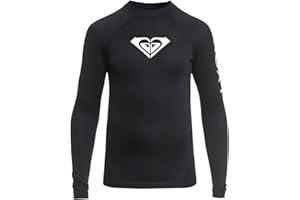 Roxy Girls' Whole Hearted Long Sleeve Rashguard Surf Shirt