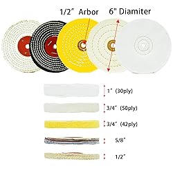 SCOTTCHEN Buffing Polishing Wheels 6in x 1/2in