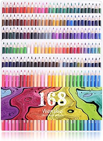 Pack of 168 colored pencils in a variety of colors.