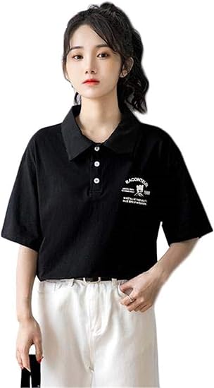 Amazon セイーワイ レディース Tシャツ カットソー レディース ポロシャツ 半袖シャツ 可愛い 森ガール ポロシャツ 着痩せ ポロシャツ 通販 Amazon セイーワイ レディース Tシャツ カットソー レディース ポロシャツ 半袖シャツ 可愛い 森ガール ポロシャツ 着痩せ ポロシャツ 通販