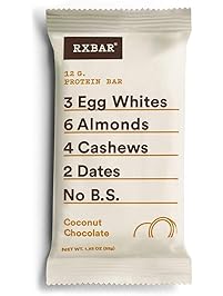 RXBAR Whole Food Protein Bar, Coconut Chocolate, 1.83oz Bars, 12 Count