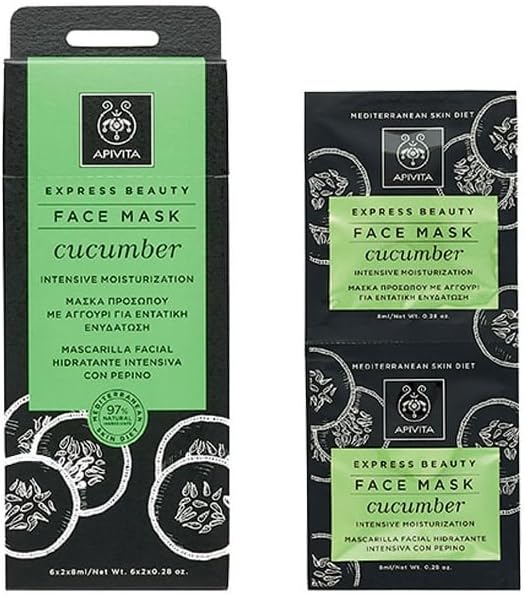 ApivitaFace Mask for Intensive Moisturization with Cucumber 2x8ml