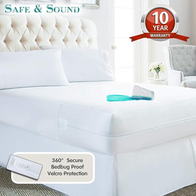 Amazon.com: Waterproof Zippered Mattress Encasement, dust Proof