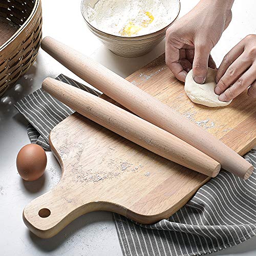 Heycell Wooden Rolling Pin for Baking, Oak Wood (11.8" x 1.4") (11.8)