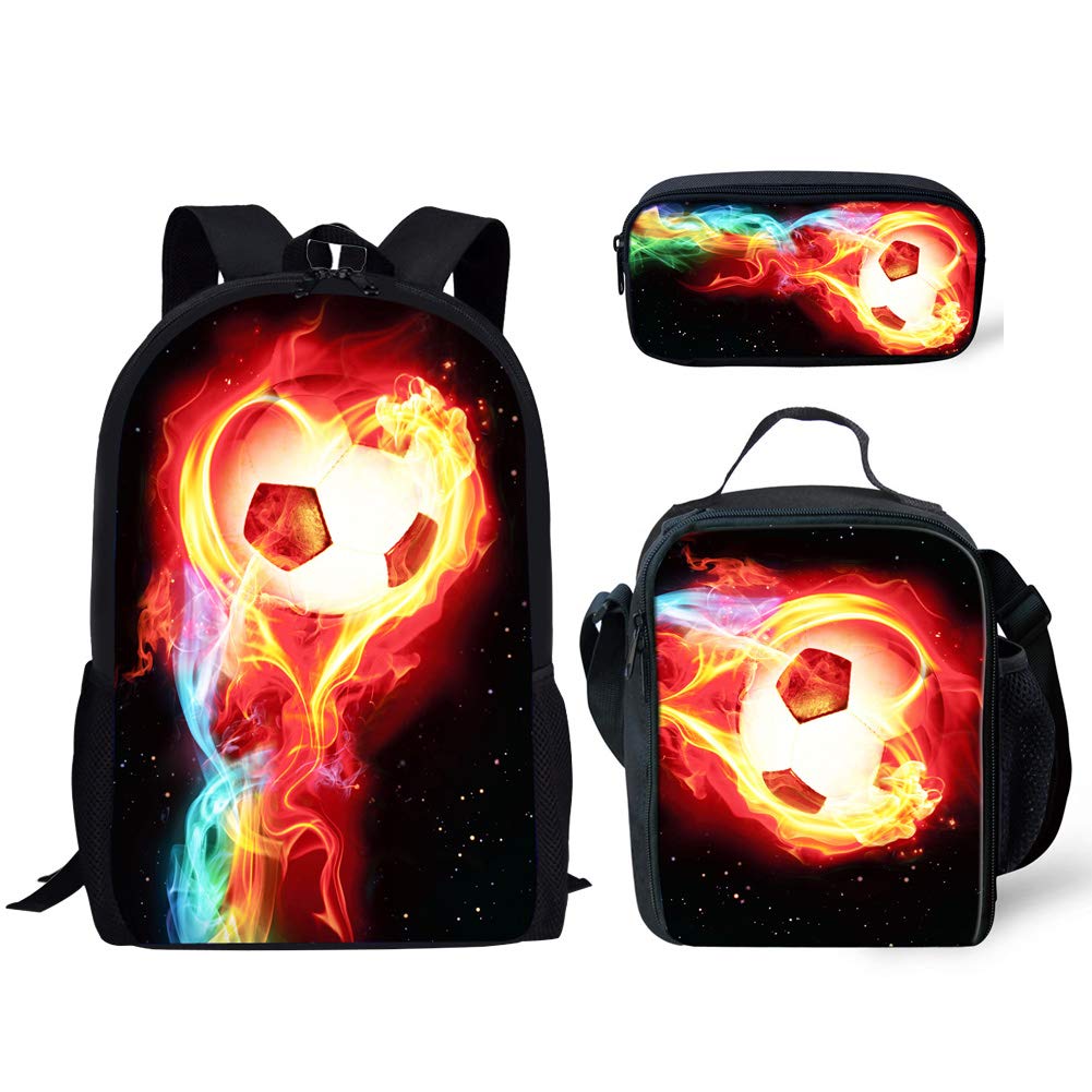 soccer print backpack