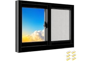 Heavy-Duty Aluminum Shed Windows for Garage Bathroom Barns, Lockable Basement Sliding Window With Tempered Glass, Mobile Home