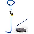 T&T Tools 24-Inch Manhole Hook - Heavy Duty Single Hook for Lifting Manhole Covers, Storm Drains, Septic Tank Risers - Rigid Hex Alloy Steel Tool for Lifting, Pulling, and Removing Covers - 1 Pack