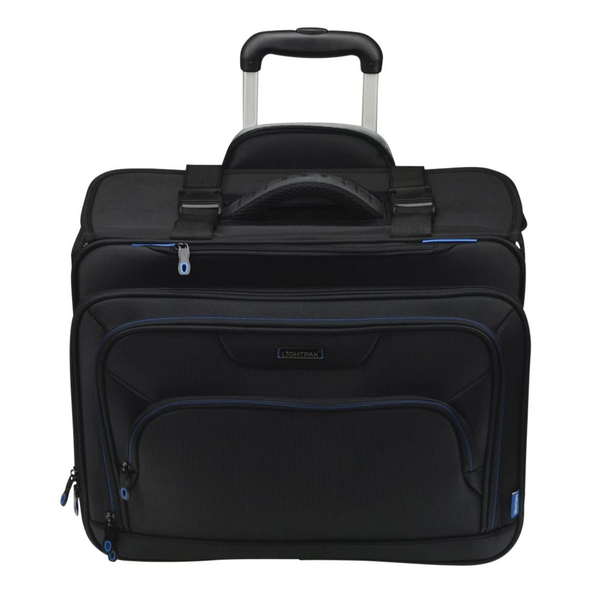 Lightpak Businesstrolley Pioneer, Pilotenkoffer aus Polyester, Businesskoffer mit Organizer-Fach Hand Luggage 47 Centimeters 28 Black (Schwarz)