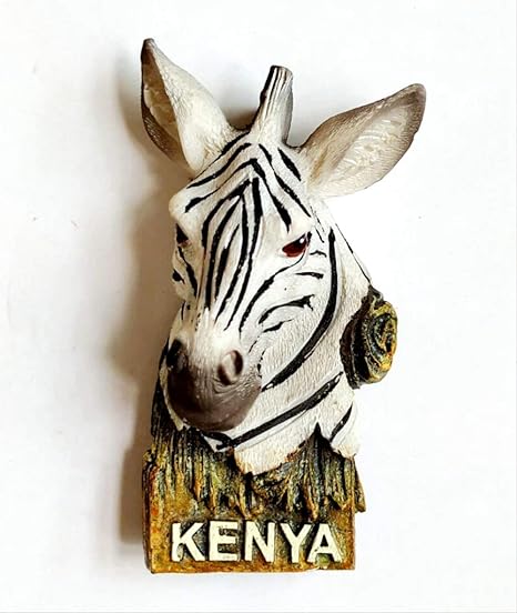 STARKWALL Hecho A Mano Pintado Africano Kenia Zebra 3D Nevera ...
