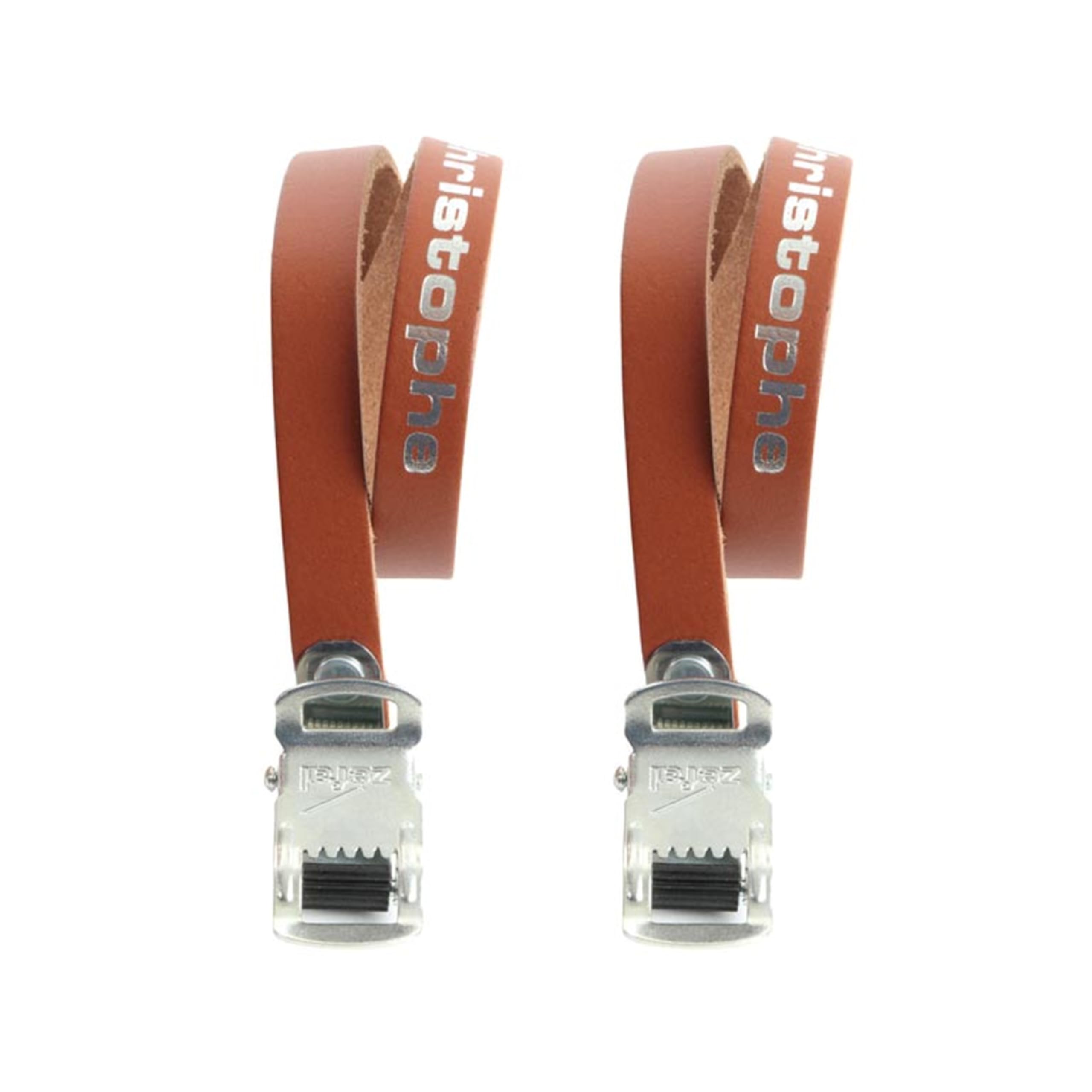 Zefal Unisex's Christophe Leather Toe Straps, Dark Brown, X-Large