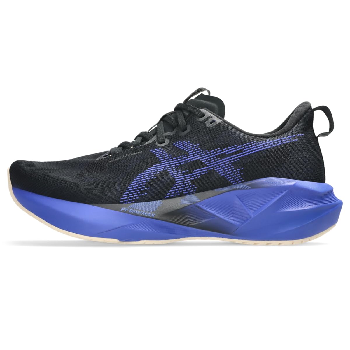 ASICS Men's NOVABLAST 5 Running Shoes, 8, Black/Cobalt Burst Image