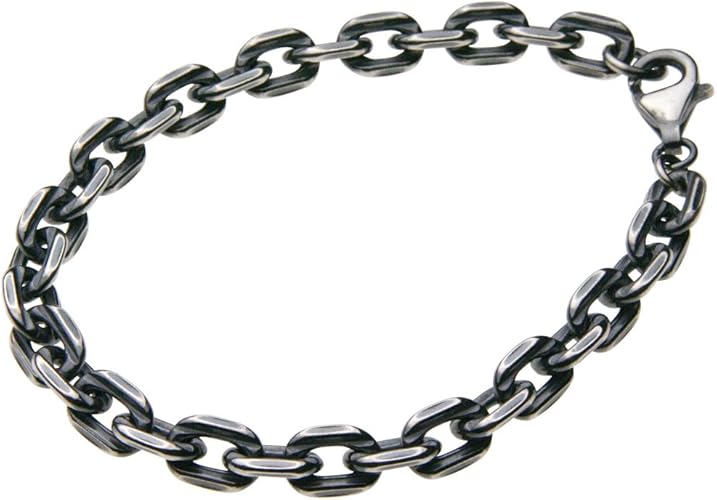 Amazon Cenote 幅6mmチェーン 純銀ブレスレット メンズ シルバーアクセサリー B0450 21cm ブレスレット 通販