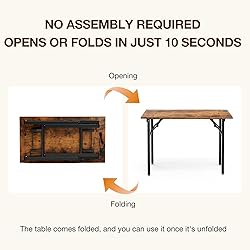 TEMI Small Computer Desk Folding Table - No