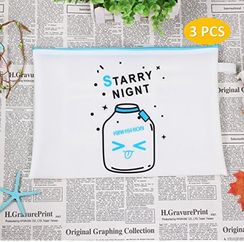 Zipper Bags File Storage Document File Bag A4 Paper Waterproof Document Bag Zipper Pouch Travel Storage Bags Packing Organizers Cosmetic Bags Zippered Travel Pouches Plastic Filing Folders (497)