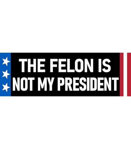 2 Adesivi 8647 Per Auto, Adesivi Per Paraurti Not My President - Foto 5