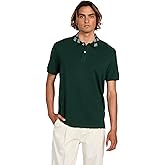 GUESS Mens Eco Short Sleeve Polo Logo Jacquard Collar