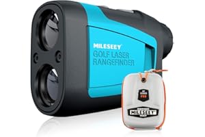 Mileseey Professional Laser Golf Rangefinder 660 Yards with Slope Compensation, Fast Flagpole Lock, 6X Magnification, Distanc