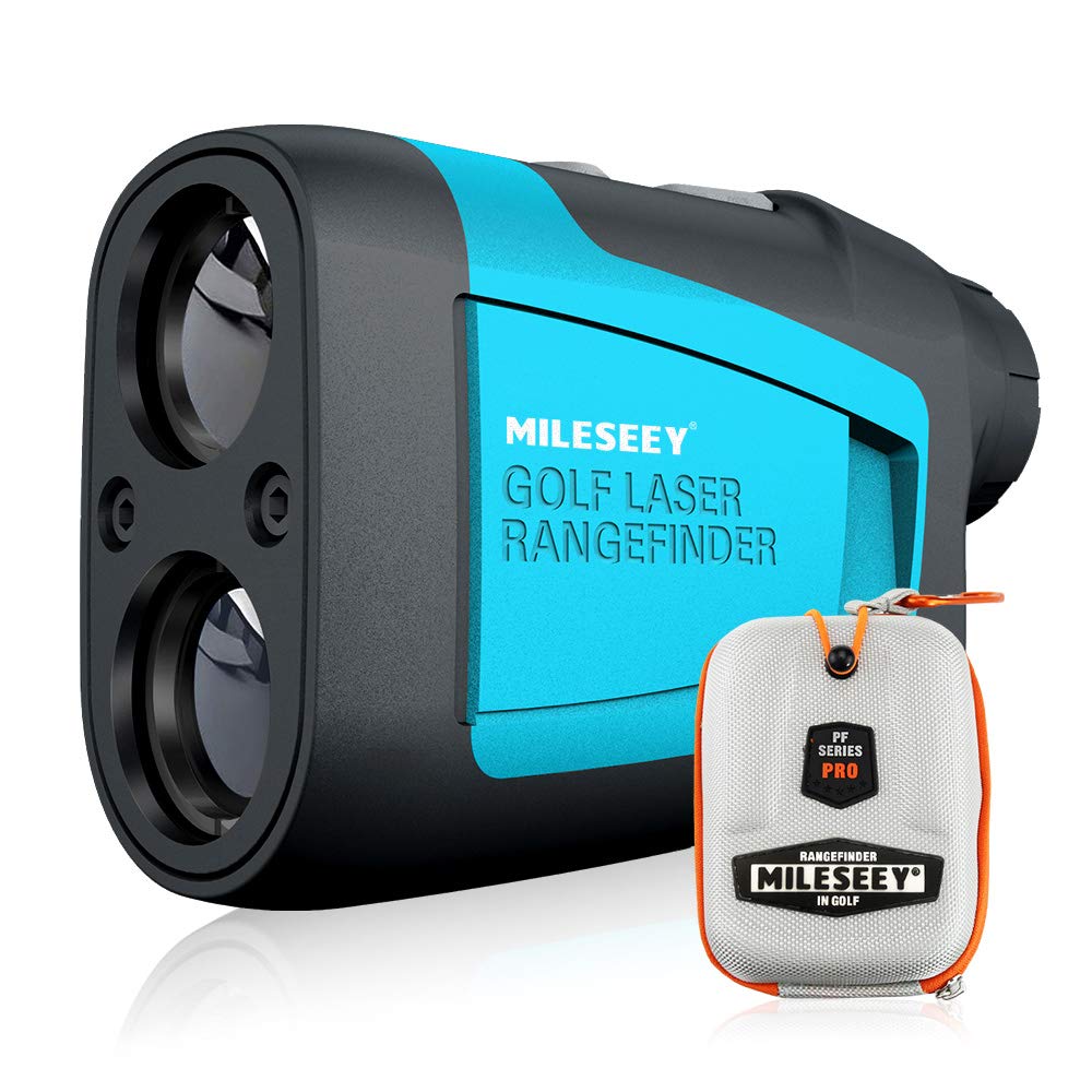 Mileseey Professional Precision 660Yards Golf Range Finder with Slope Compensation, ±0.55yard Accuracy, Flag Pin Lock, 6X Magnification, Scan Measurement