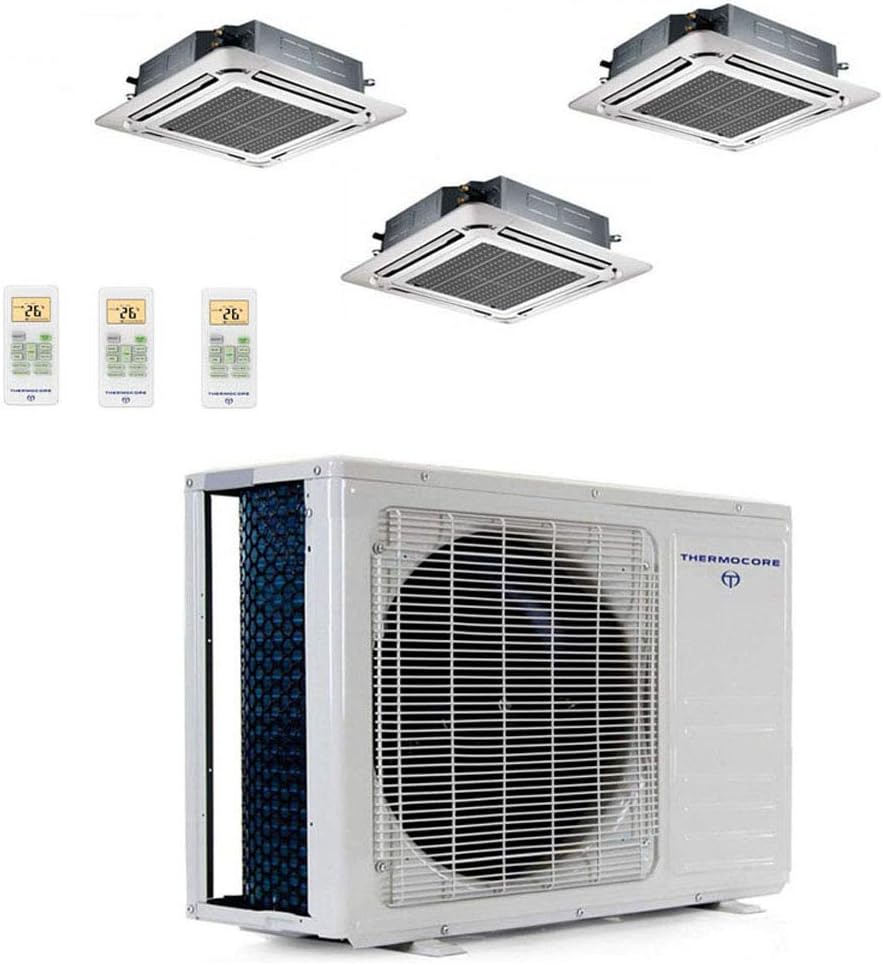 ThermocoreT323D-H248 12X2+18-Cassette Ductless Split Air Conditioner Heat Pump