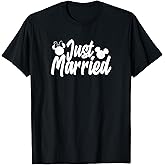 Disney Mickey & Friends Mickey & Minnie Just Married Lyrics T-Shirt