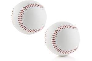 Lismyakey Practice Baseballs Leather Baseball Youth/Adult 9 inch Practice Training Baseball PU Soft Baseballs