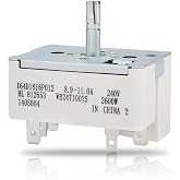 WB24T10025 Range Switch Surface Burner Control Switch (8 inch) | Compatible with GE, Hotpoint and Kenmore range/ovens, Replaces: 164D1816P012, 769692, AP2024072, EAP236750, PS236750