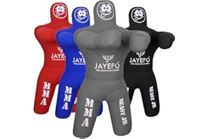 Jayefo Kids JIU Jitsu Grappling Dummy Youth Wrestling Practice Dummy for MMA BJJ Karate Boxing Punching Bag Throwing Kick Pra