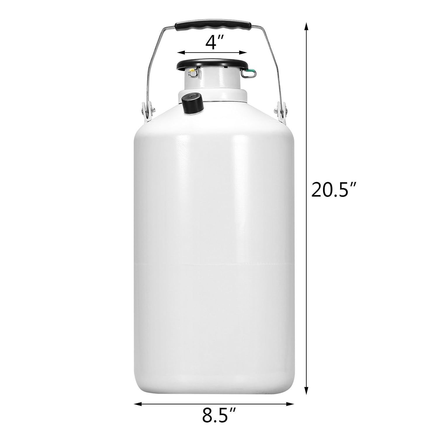 Geindus 3L Liquid Nitrogen Container Aluminum Alloy Liquid