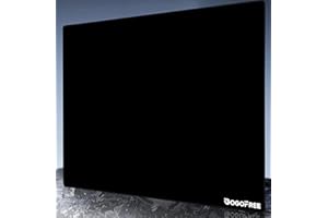 Black Glass Mousepad, Large Tempered Glass Hard Mouse Pad, Ultra Smooth Surface with Improved Precision and Speed for FPS & M