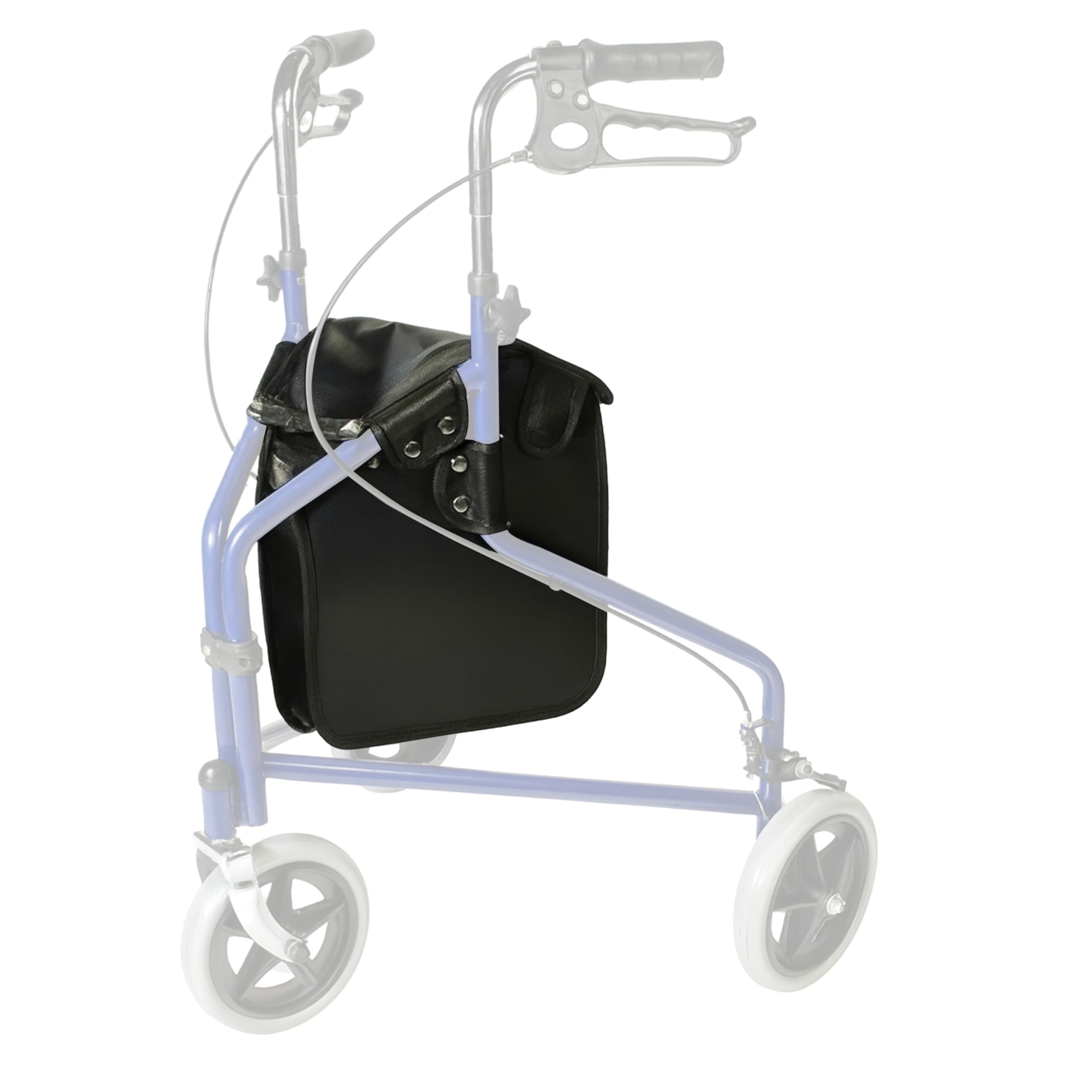 Days Tri Wheel Walker Bag for Taking Personal Items on The Go, Durable Vinyl Bag, Walker Accessory for Elderly, Handicapped, and Disabled Individuals, Mobility Aid Accessory Bag