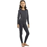 ViCherub Girls Thermal Underwear Set for Kids Long Johns Fleece Lined Base Layer Top & Bottom Cold Winter Thermals