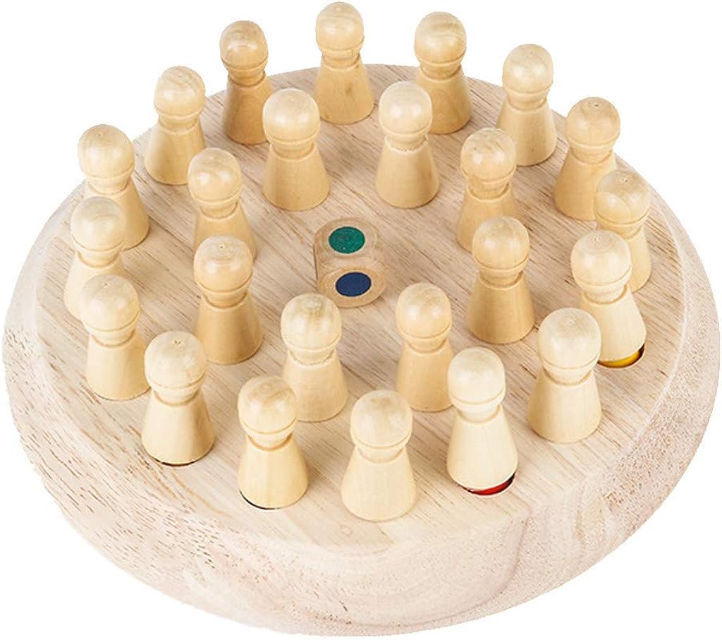 Gmgod ️ Wooden Memory Chess, Match Stick Game Kid