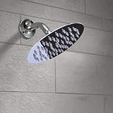 Voolan 25 cm Round Rain Shower Head Stainless Steel Chrome High Pressure view 7