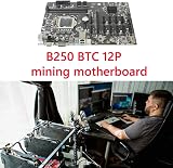 Zunedhys B250 BTC Mining Motherboard 12 PCIE LGA 1151 DDR4 16G RAM SATA3.0 6PIN view 5