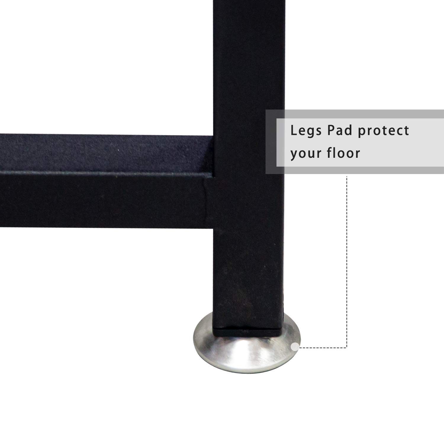 Jerry & Maggie - Office Desks Computer Desk Rustic Wood Tone Table Plain Simple Lap Desk Personal Work Station U Shape Steel Legs Book Shelf for Reading Writing Livingroom Bedroom - Rustic Brown