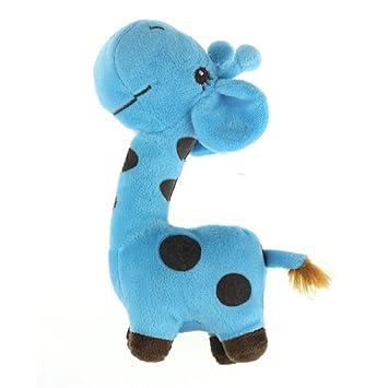 blue giraffe stuffed animal