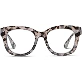 Peepers by PeeperSpecs womens Center Stage Progressive Square Oversized Blue Light Blocking Progressive Reading Glasses