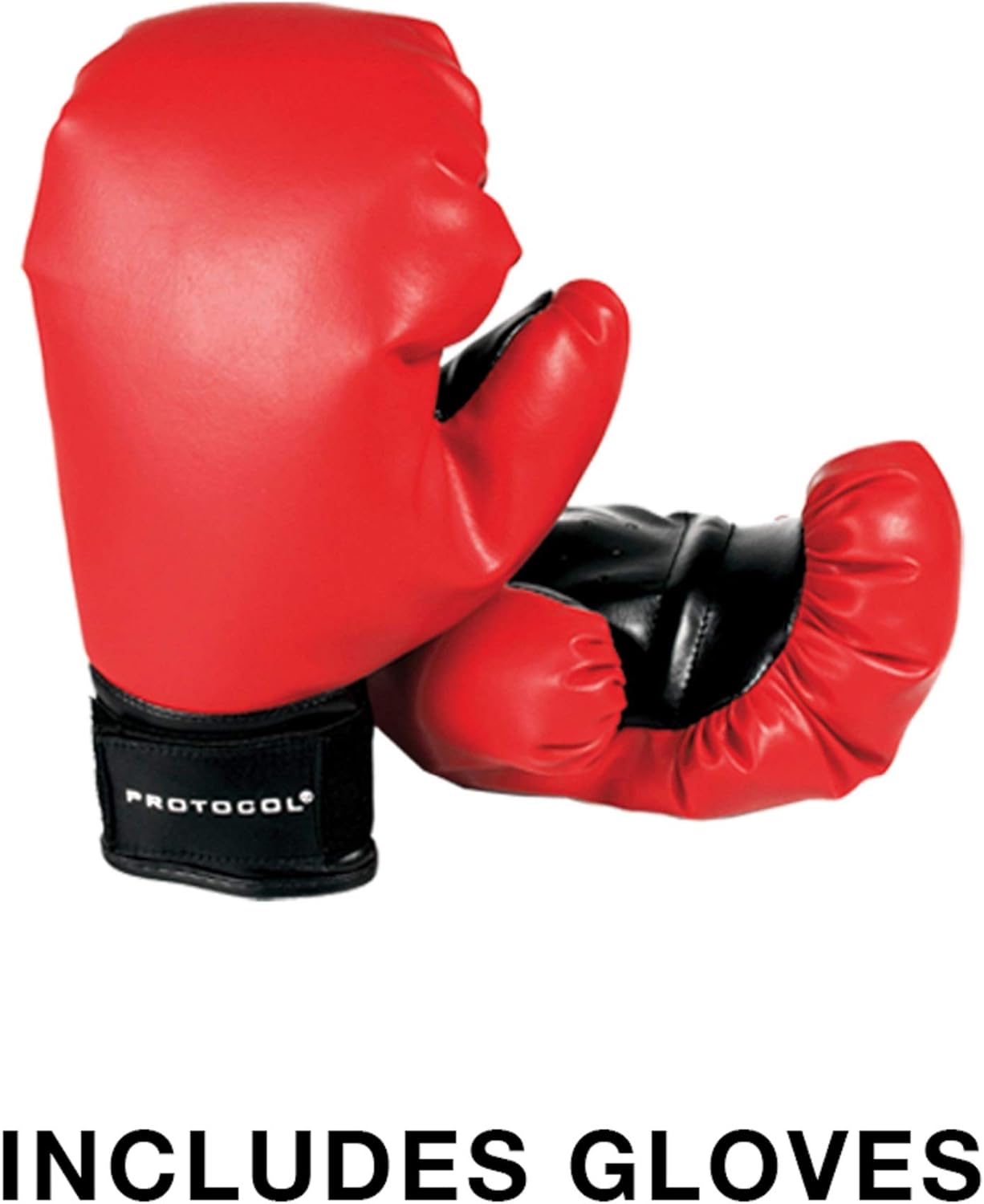 Protocol Reflex Punching Bag Set with Official Weight Boxing Gloves, Hand Pump & Adjustable Height Stand - Strong Durable Spring Withstands Tough Hits for Stress Relief & Cardio Fitness : Sports & Outdoors