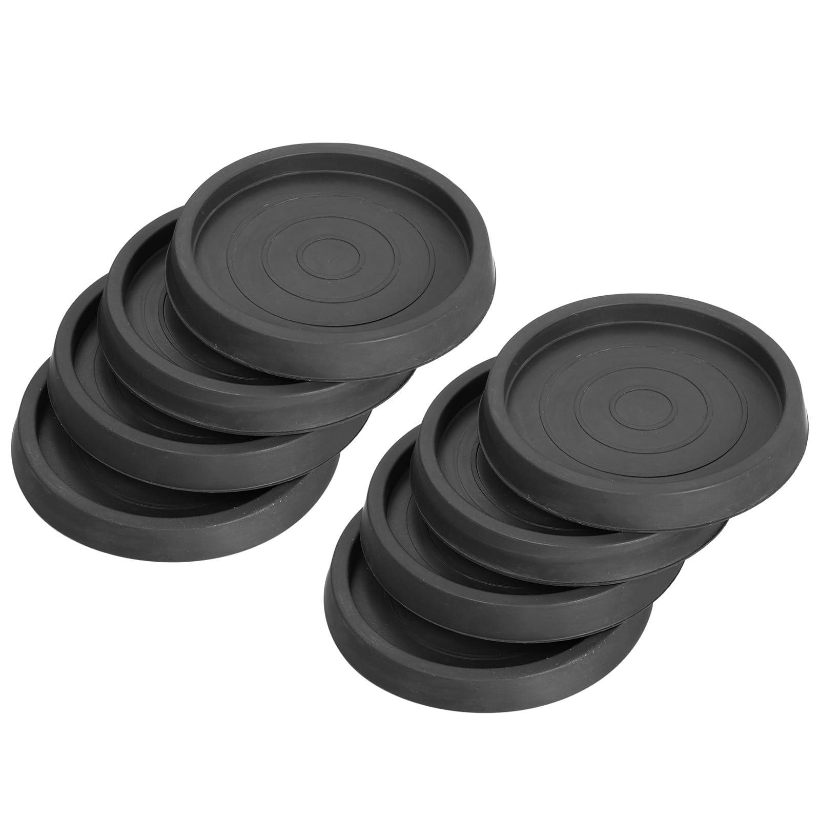 uxcell Chair Leg Floor Protectors, 8Pcs 2.5" - Rubber Round Non-Slip Furniture Pads, Anti-Slip Furniture Pads for Hardwood Floors, Couch, Bed Stopper (Black)