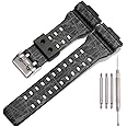 Resin Replacement Bands Compatible with Casio G-Shock GA100 GA-100 GA-120 GA110 GD-120 GD100 Watch Strap