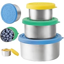 Amazon.com: LALASTAR Stainless Steel Food Containers with Lids ...