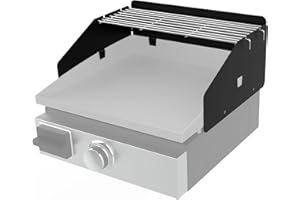 BBQ-PLUS 17 Inch Griddle Wind Guard/Wind Screen and Griddle Warming Rack for Blackstone 17 Inch Griddle, Griddle Accessories Kit for Blackstone