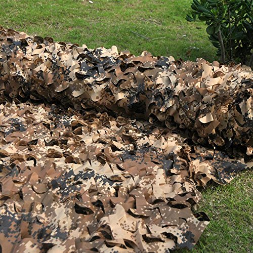 image for TechCode Woodland Nets Wall Cover, Light Weight 3X3m Camo Netting Wood