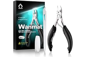WANMAT Toe Nail Clipper for Ingrown or Thick Toenails,Toenails Trimmer and Professional Toenail Nipper for Seniors with Stainless Steel Surper Sharp Blades