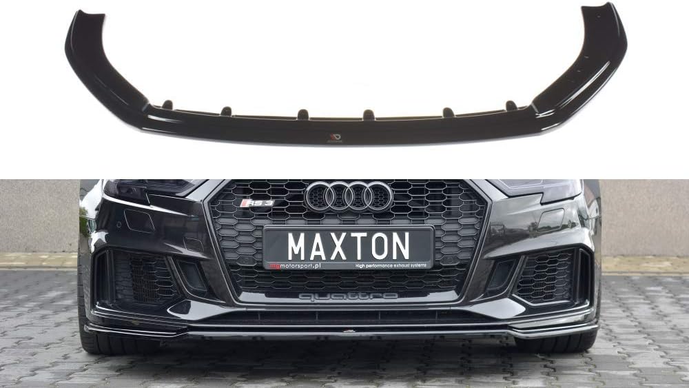 Maxton Design Front Splitter v.2 Compatible with Audi RS3 8V Facelift SPORTBACK (2017-2020)