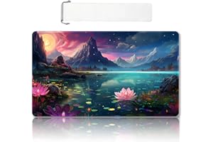 DAUXID Premium Stitched MTG Playmat with Zones and Non-Slip Rubber Backing - TCG Play Mat for MTG and Other Card Games - Colorful Design with Vintage Look and Feel (DKT (82),No Zones)